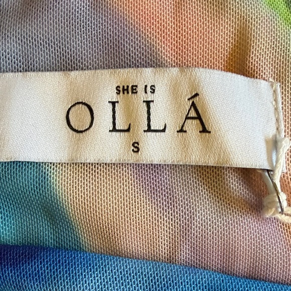 Colorful Abstract Mini Dress - Picture 2 of 4